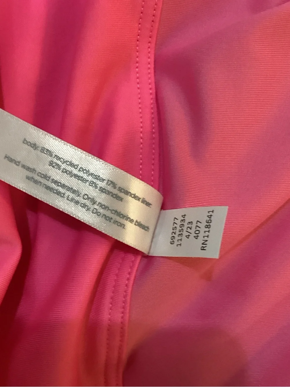 SWIM by Cacique Size 20 Hot Pink High Waisted Ruched Bikini Bottom Plus Size
